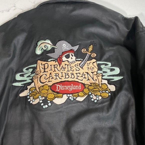 Disneyland Pirates of the Caribbean Limited Edition Leather Jacket #170 Size XL - Picture 1 of 8